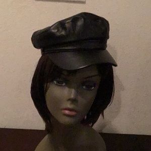 Used hat faux leather( for someone with a small head or kids